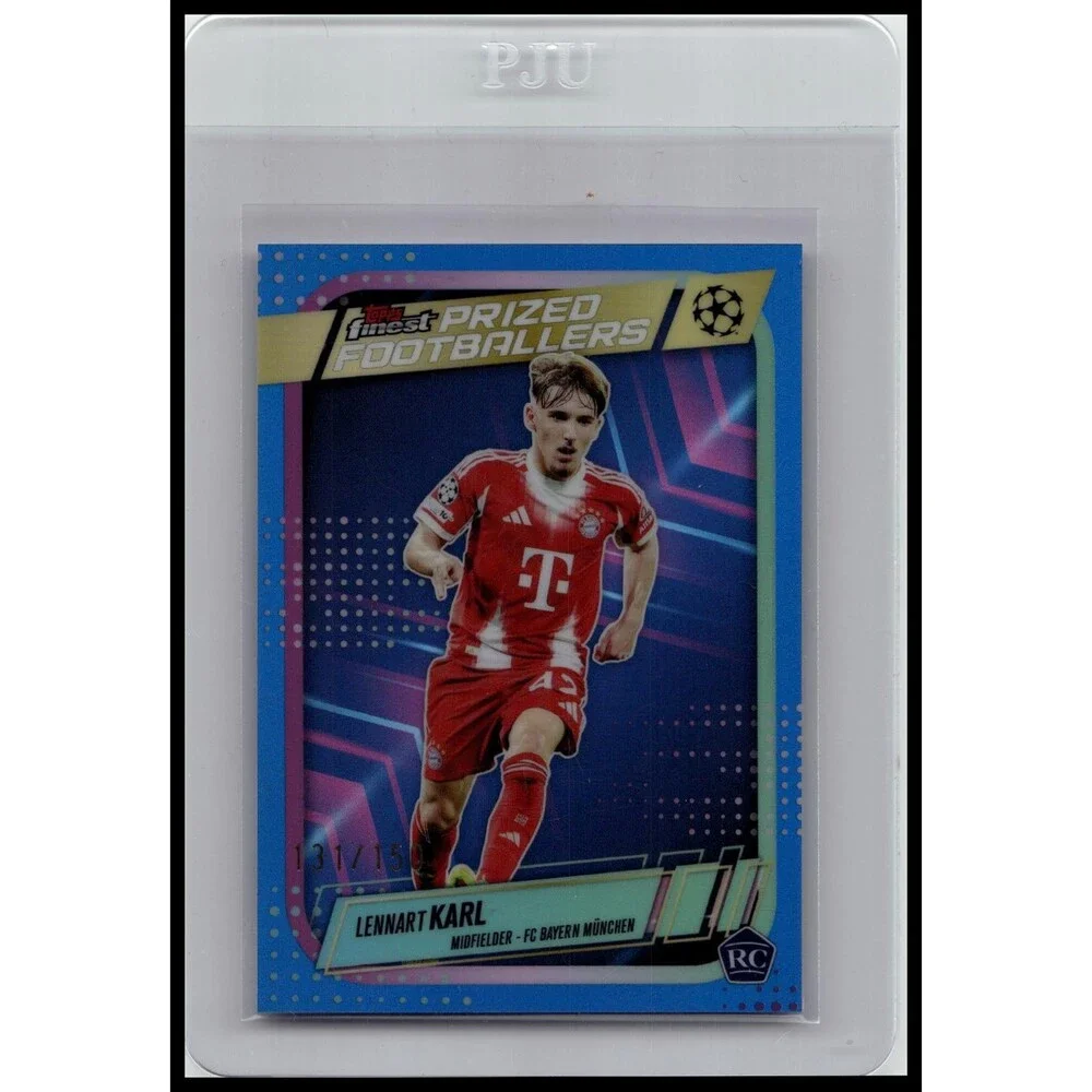 2025-26 Finest UEFA Lennart Karl #PF-11 Prized Footballers Blue #/150